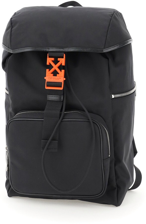 off white nylon backpack