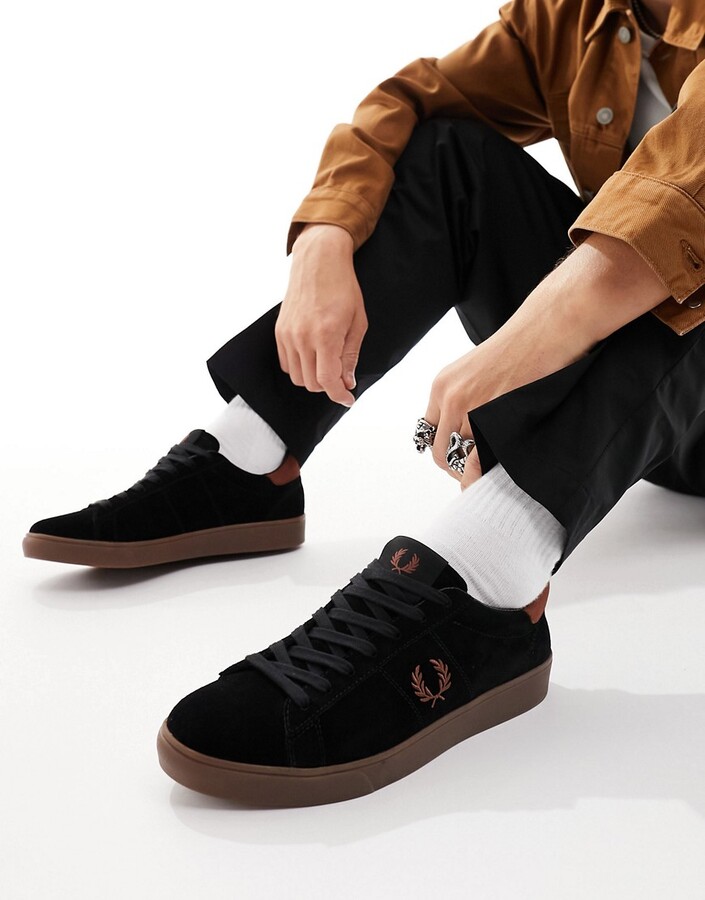 Fred Perry spencer sneakers in black - ShopStyle