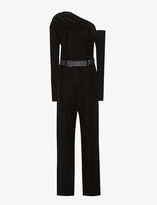 Thumbnail for your product : Reiss Elyse velvet jumpsuit