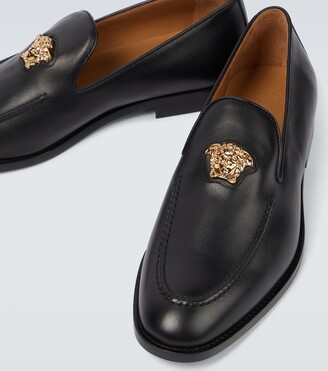 Versace La Medusa leather loafers