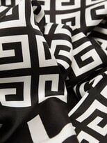 Thumbnail for your product : Givenchy 4g-jacquard Silk-faille Scarf - Black White