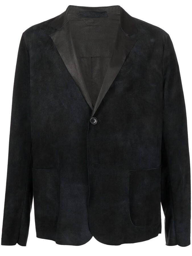 black suede blazer