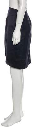 Chanel Silk Knee-Length Skirt blue Silk Knee-Length Skirt