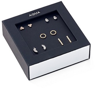 Aqua Sparkle Earrings, Set of 5 Pairs