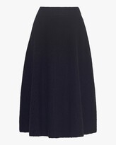 Brushed Cashmere Midi Skirt 