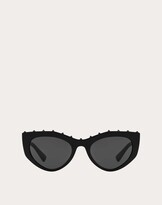 Thumbnail for your product : Valentino Cat-eye Acetate Sunglasses With Studs