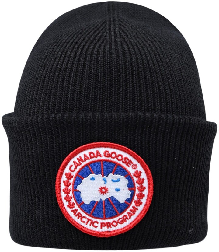 Canada Goose Logo Patch Beanie - ShopStyle Hats