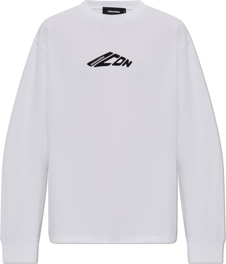 DSQUARED2 Long Sleeve T-shirt, , - White