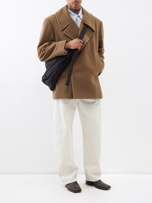 Lemaire Double-breasted Wool Pea Coat