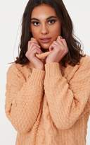 Thumbnail for your product : PrettyLittleThing Black Chunky Cable Knit Roll Neck Jumper