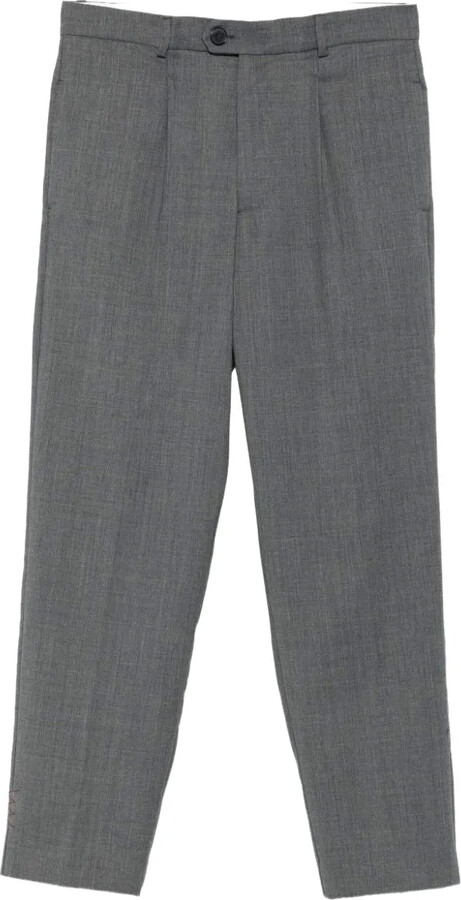 Amaranto Pleated-Front Trousers