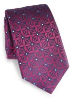 Thumbnail for your product : Eton of Sweden Flower Print Silk Tie