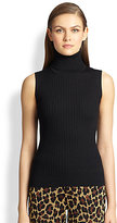 Thumbnail for your product : St. John Ribbed Knit Turtleneck Shell