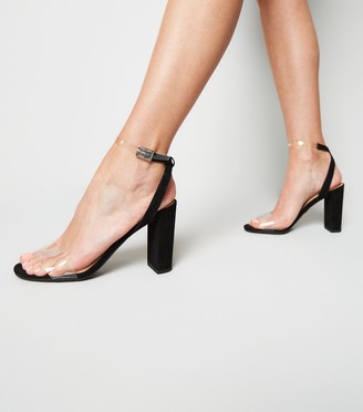 new look clear strap heels