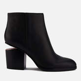 Alexander Wang Women's Gabi Leather Heeled Ankle Boots Black/Rose Gold