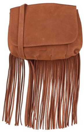 brown suede fringe bolsa