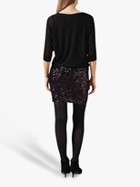 Thumbnail for your product : Phase Eight Geonna Sequin Skirt Knit Dress, Black