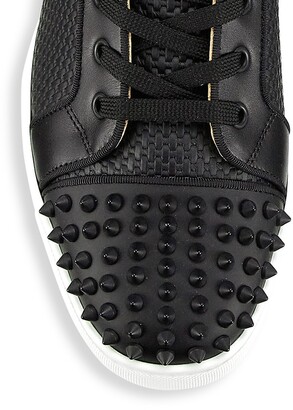 Christian Louboutin Black/Black Gun Lou Spikes Orlato Sneakers