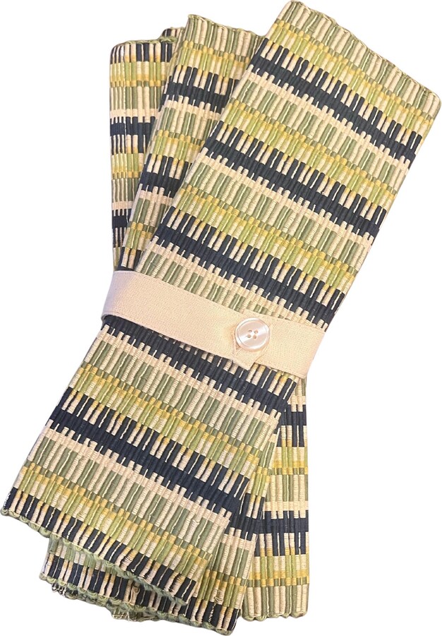 Danish Modern Set Of 1950's Cloth Placemats New Never Used