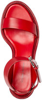 Thumbnail for your product : CNC Costume National Red Open Toe Two Piece Sandals