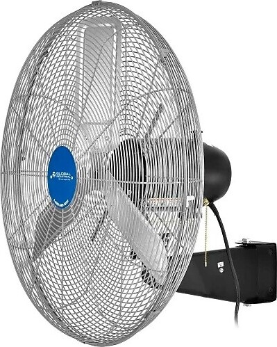 Global Industrial 30" Deluxe Oscillating Wall Mount Fan, 3-Speed, Gray (258322)