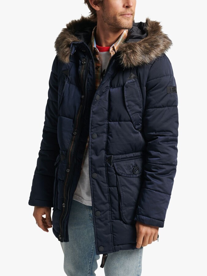 superdry jacket fur