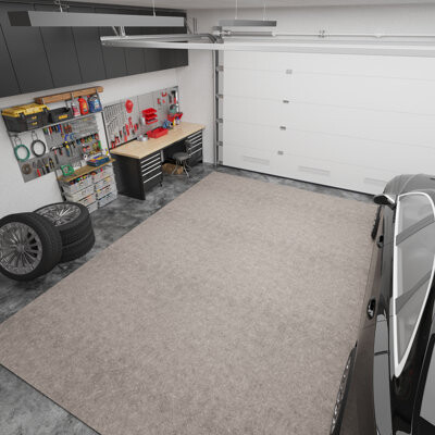 Ottomanson Premium Absorbent Non-Slip Rug Pad – Extra Cushion, Spill Protection & Floor Safety – Felt & Rubber Dual Surface, Beige