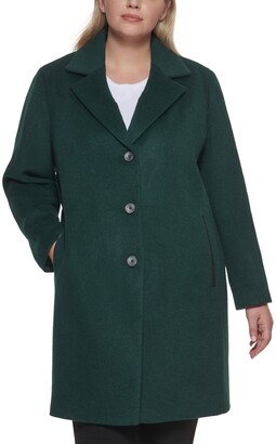 dkny green coat