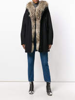 Thumbnail for your product : Moncler fur-trimmed parka coat