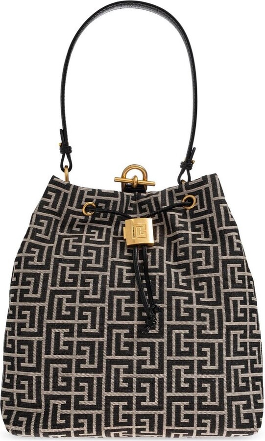 Balmain Pulse Monogram Jacquard Backpack