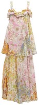 Thumbnail for your product : Zimmermann Super Eight Floral-print Chiffon Dress - Pink Print
