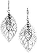 Thumbnail for your product : Sequin Earrings, Silver-Tone Double Leaf Earrings