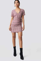 Thumbnail for your product : NA-KD Knot Detail Checkered Dress