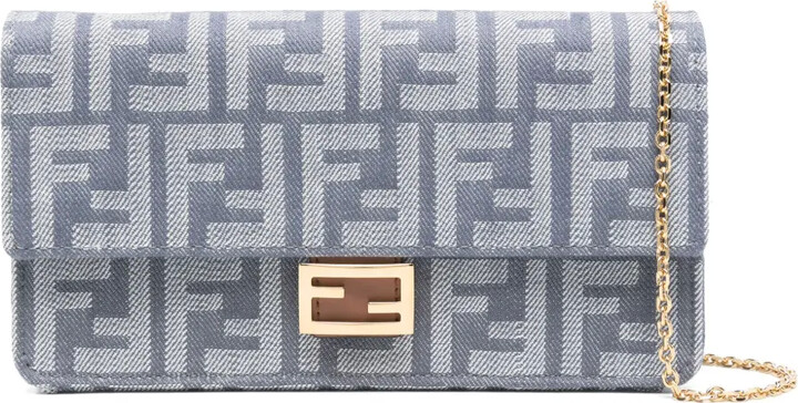 Fendi FF-logo canvas mini bag