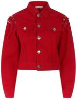 Thumbnail for your product : Sandro Lace Up Detail Jacket