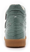 Thumbnail for your product : Maison Martin Margiela 7812 Maison Martin Margiela Croc Embossed Leather Sneakers
