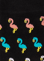 Thumbnail for your product : Paul Smith Men's Black 'Flamingo' Socks