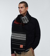 Thumbnail for your product : Loewe Striped wool and cashmere scarf