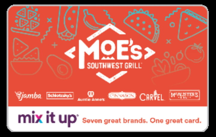Moe’s Southwest Grill – Mix It Up® $50 eGift Card