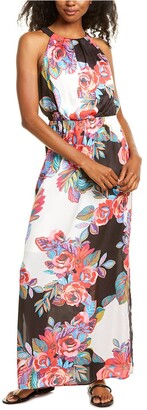 Adrianna Papell Bold Floral Maxi Dress