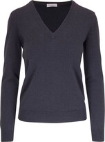 cashmere V-neck knitted top 