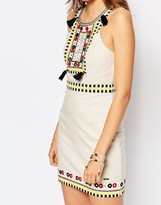 Thumbnail for your product : Pepe Jeans Canvas Dress With Beads & Tassles