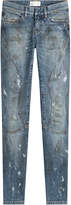Faith Connexion Cropped and Distressed Skinny Jeans