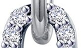 Thumbnail for your product : Lafonn Simulated Diamond Paperclip Link Earrings
