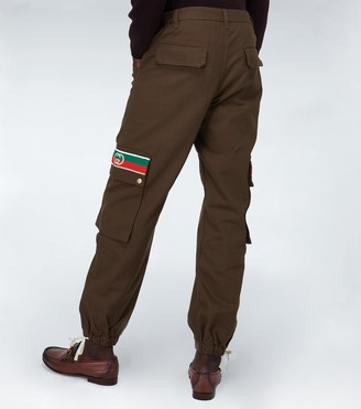 Gucci Interlocking G striped cargo pants