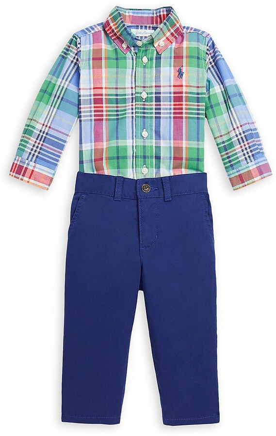 Polo Ralph Lauren Baby Boy's Two-Piece Shirt & Pants Set - ShopStyle