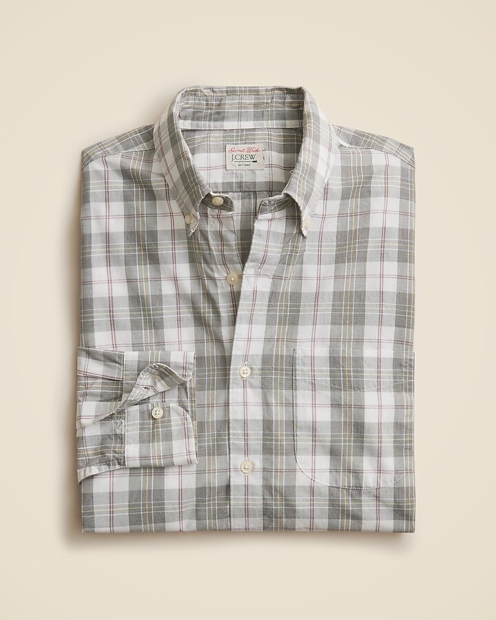 J.Crew Relaxed Secret Wash cotton poplin shirt