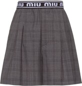 Thumbnail for your product : Miu Miu Prince of Wales check shorts