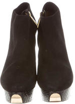 Thumbnail for your product : Michael Kors Snakeskin-Accented Platform Booties