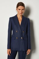 Thumbnail for your product : Karen Millen Italian Linen Double Breasted Jacket